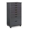 Craft Mate Gray Wood 8-Drawer Rolling Storage Cart