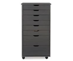 Craft Mate Gray Wood 8-Drawer Rolling Storage Cart -Biglots Sales 810543293 3