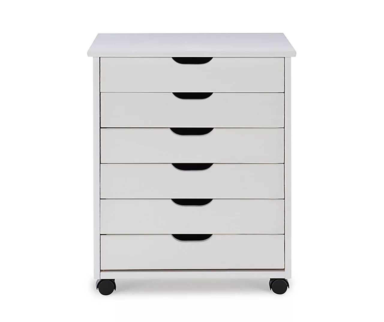 Craft Mate Wide White 6-Drawer Rolling Storage Cart 7 Craft Mate Wide White 6-Drawer Rolling Storage Cart - Image 7