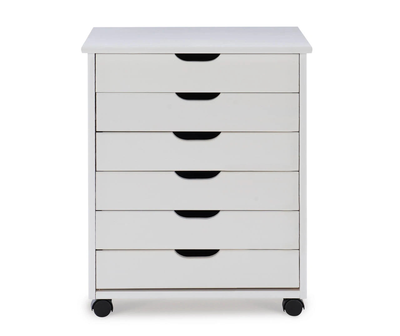 Craft Mate Wide White 6-Drawer Rolling Storage Cart 6 Craft Mate Wide White 6-Drawer Rolling Storage Cart - Image 6
