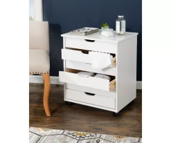 Craft Mate Wide White 6-Drawer Rolling Storage Cart 25 Craft Mate Wide White 6-Drawer Rolling Storage Cart -Biglots Sales 810543295 B0 4