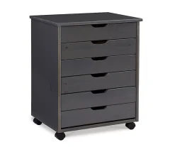 Craft Mate Wide Gray 6-Drawer Rolling Storage Cart