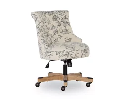 Tift Floral Fabric Swivel Office Chair