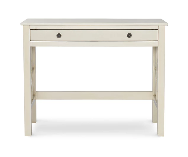 Brynn Antique White Geometric Writing Desk 3 Brynn Antique White Geometric Writing Desk - Image 3
