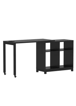 Real Living Seven Hills Metal & Melamine 4-Cube Pivot Desk With USB Charging 23 Real Living Seven Hills Metal & Melamine 4-Cube Pivot Desk With USB Charging -Biglots Sales 810561092 31