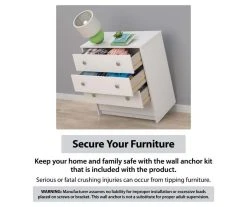 Ivory Oak 3-Door Storage Wardrobe -Biglots Sales 810561398 6