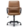 Camel Brown Vegan Leather Office Chair
