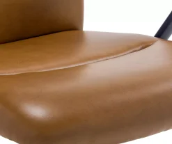 Camel Brown Vegan Leather Office Chair -Biglots Sales 810583520 A8 5