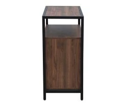 Walnut Chevron 2-Door Storage Cabinet -Biglots Sales 810584249 A8