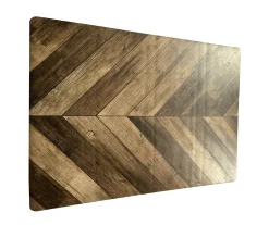Brown Chevron Wood Print PVC Desk Mat, (34" X 47") -Biglots Sales 810586420 3