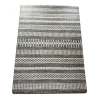Gray & White Geo Stripe PVC Desk Mat, (34" X 47")