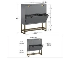 CosmoLiving Brielle Entryway Shoe Storage Cabinet -Biglots Sales 810589009 2