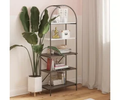Vivinne Gray 5-Shelf Bookcase -Biglots Sales 810589034 5