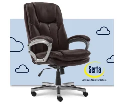 Benton Brown Big & Tall Faux Leather Executive Office Chair -Biglots Sales 810590314 6