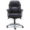 Delvin Black Bonded Leather Office Chair
