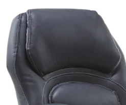 Delvin Black Bonded Leather Office Chair -Biglots Sales 810590317 A0 6