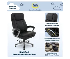 Serta Fairbanks Big & Tall Office Chair -Biglots Sales 810590319 7