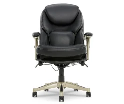 Serta Claremont Bonded Leather Office Chair -Biglots Sales 810590374 3 1