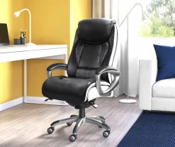 Serta Lautner Executive Bonded Leather Office Chair -Biglots Sales 810590376 2 1