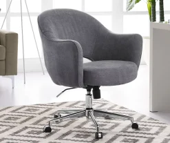 Valetta Gray Microfiber Office Chair 11 Valetta Gray Microfiber Office Chair -Biglots Sales 810590379 2