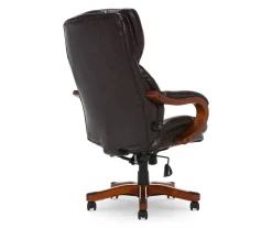 Conway Dark Brown Big & Tall Bonded Leather Office Chair -Biglots Sales 810590381 5