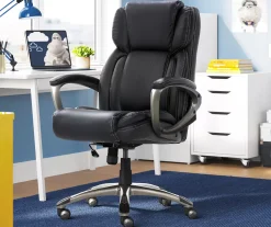 Serta Garret Executive Bonded Leather Office Chair -Biglots Sales 810590384 A0 1