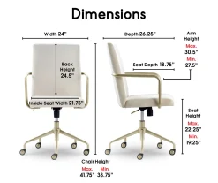 Giselle Velvet Office Chair -Biglots Sales 810590390 7