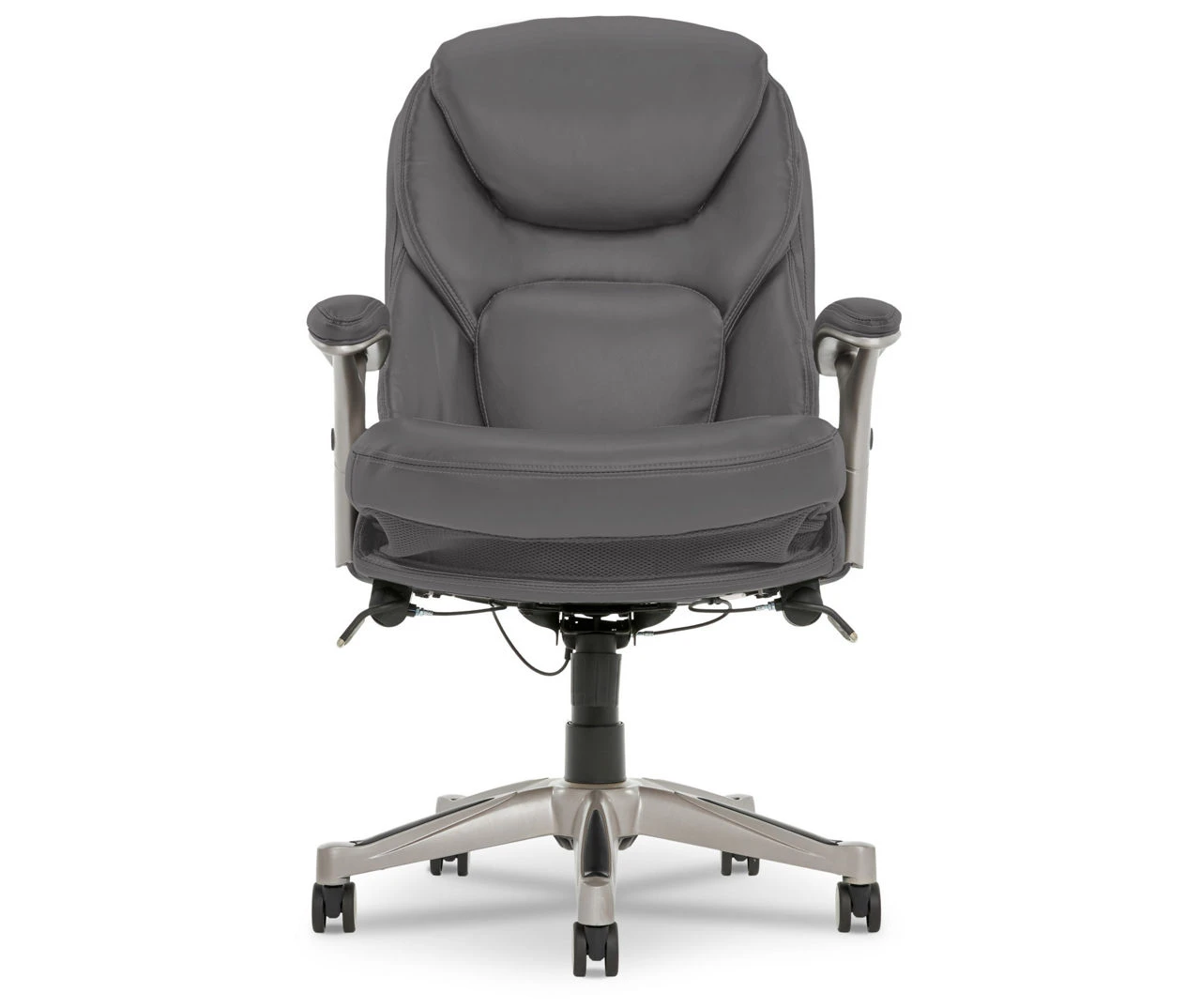 Claremont Gray Bonded Leather Office Chair 1 Claremont Gray Bonded Leather Office Chair