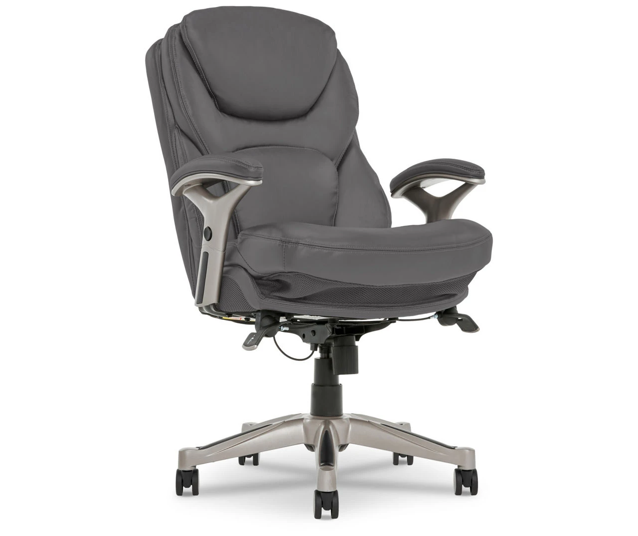 Claremont Gray Bonded Leather Office Chair 2 Claremont Gray Bonded Leather Office Chair - Image 2