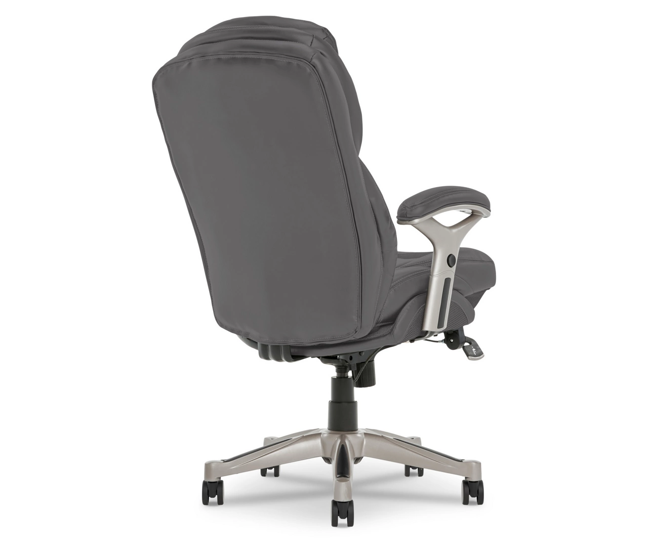 Claremont Gray Bonded Leather Office Chair 3 Claremont Gray Bonded Leather Office Chair - Image 3