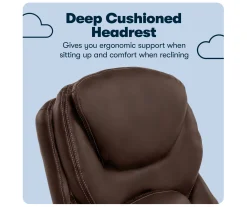 Claremont Chestnut Brown Bonded Leather Office Chair 21 Claremont Chestnut Brown Bonded Leather Office Chair -Biglots Sales 810590393 10