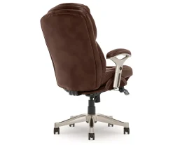 Claremont Chestnut Brown Bonded Leather Office Chair 15 Claremont Chestnut Brown Bonded Leather Office Chair -Biglots Sales 810590393 5