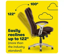 Claremont Chestnut Brown Bonded Leather Office Chair 19 Claremont Chestnut Brown Bonded Leather Office Chair -Biglots Sales 810590393 8