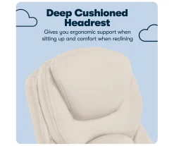 Claremont Ivory Bonded Leather Office Chair -Biglots Sales 810590394 10