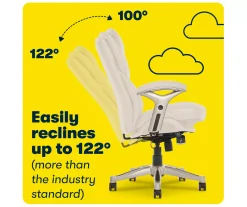 Claremont Ivory Bonded Leather Office Chair -Biglots Sales 810590394 8