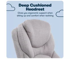 Claremont Light Gray Fabric Office Chair -Biglots Sales 810590395 10 1