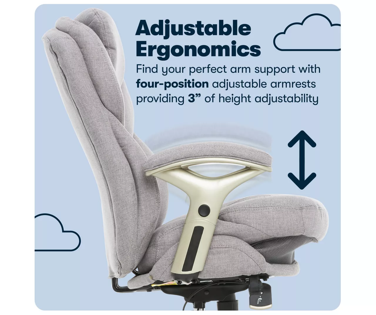 Serta Claremont Fabric Office Chair 12 Serta Claremont Fabric Office Chair - Image 12