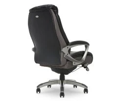 Lautner Gray Executive Bonded Leather Office Chair -Biglots Sales 810590397 5 1