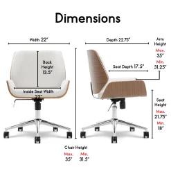 Ophelia Fabric Office Chair -Biglots Sales 810590403 71