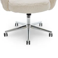 Valetta Cream Faux Fur Office Chair -Biglots Sales 810590414 61
