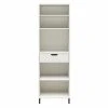 Evolution Vantage White 5-Shelf Open Cabinet