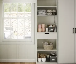 Evolution Vantage White 5-Shelf Open Cabinet 8 Evolution Vantage White 5-Shelf Open Cabinet -Biglots Sales 810597745 6