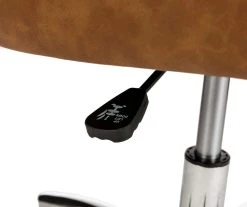 Caramel Brown Faux Leather Tufted Adjustable Office Chair -Biglots Sales 810598931 A0 5