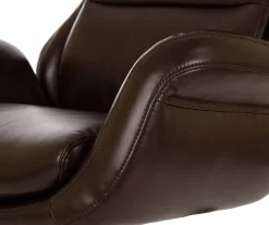 Dark Brown Mid-Century Modern Faux Leather Executive Office Chair -Biglots Sales 810598937 A0 5
