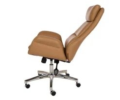 Light Brown Mid-Century Modern Faux Leather Executive Office Chair -Biglots Sales 810598939 A0 6