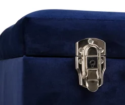 Glitzhome Velvet Suitcase Storage Stool -Biglots Sales 810598944 A0 5