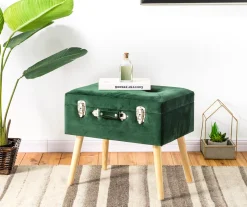 Glitzhome Velvet Suitcase Storage Stool -Biglots Sales 810598947 A0 3
