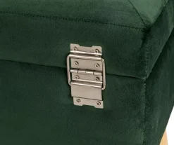 Glitzhome Velvet Suitcase Storage Stool -Biglots Sales 810598947 A0 4