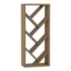 Brown Woodgrain Diagonal Shelf Bookcase