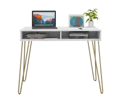 Novogratz Athena Faux Marble 2-Cubby Computer Desk 20 Novogratz Athena Faux Marble 2-Cubby Computer Desk -Biglots Sales 810618403 3